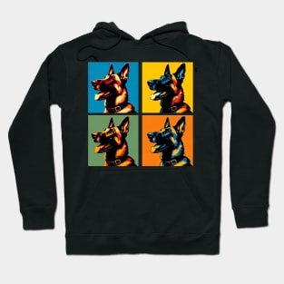 Belgian Malinoi Pop Art - Dog Lover Gifts Hoodie